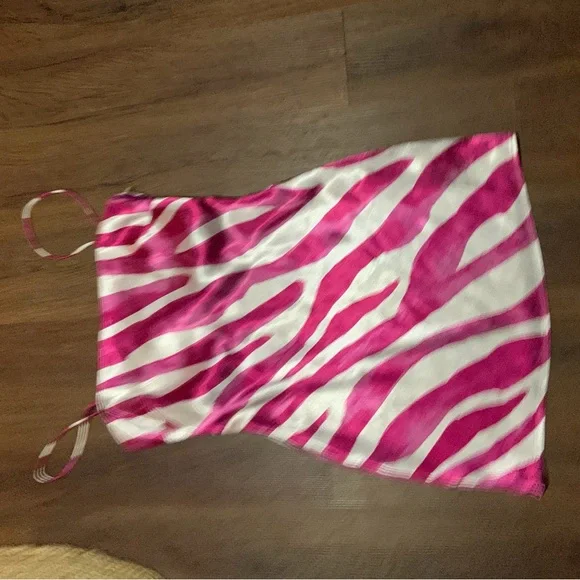 Rhea Mini Dress
The East Order pink zebra print slip party revolve formal $170 - Picture 6 of 14